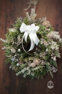 LLサイズ・アーティフィシャルフラワークリスマスリース店舗・ご自宅