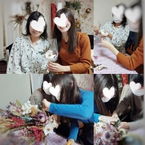 お母様とお嬢様(花嫁様で)ご一緒に手作りをお楽しみいただけます!