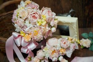 花嫁様オーダーメイドブーケ&特注ブートニア