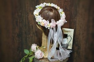 ブーケとお揃いで花冠オーダーメイドでご制作