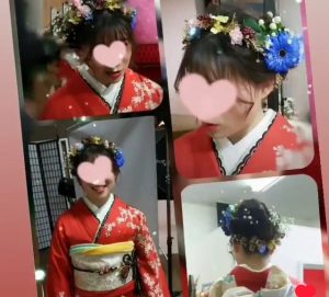 お母様とお嬢様でご制作の花冠&髪飾り