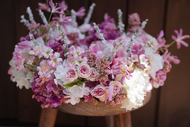 テーブルアレンジメント・アーティフシャルフラワー