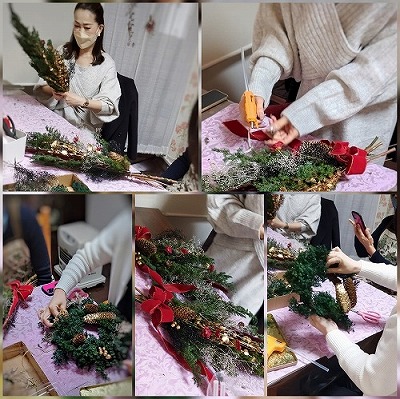 クリスマスレッスンの様子